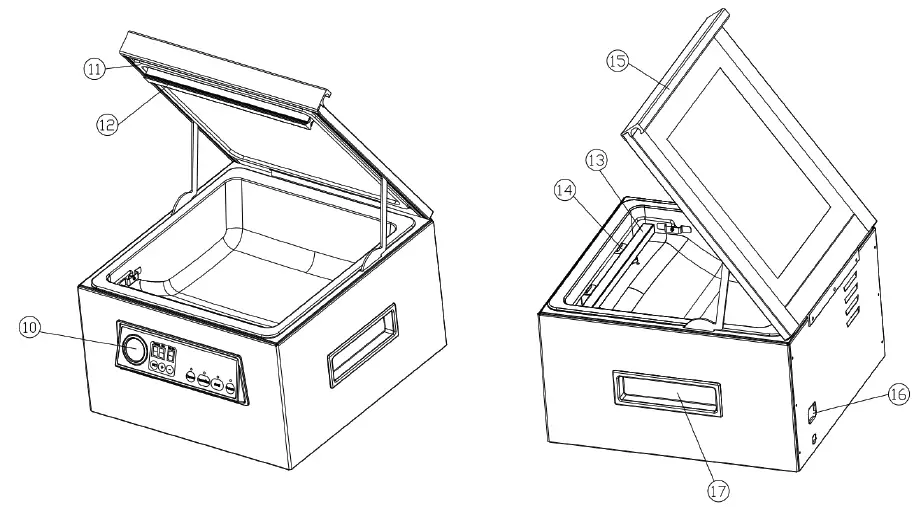 BUFFALO CT014 Vacuum Pack Machine Instruction FIG 2