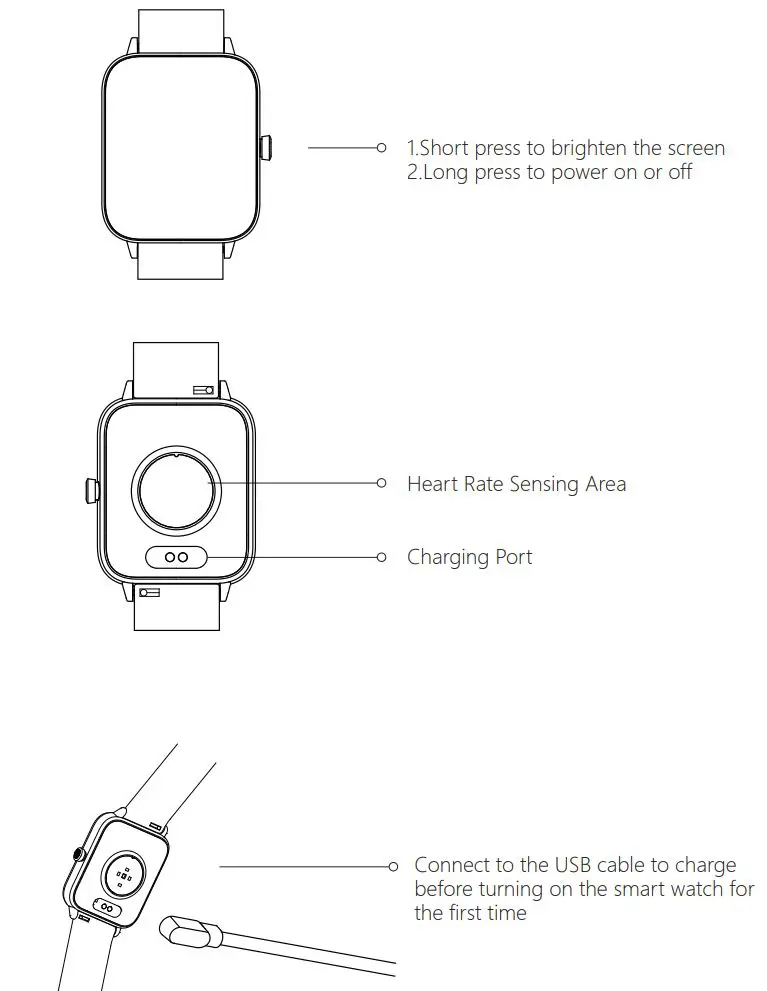 CUBOT C7 Android Smart Watches for Men User Manual - An Introduction to Device