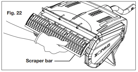 Replacing the Scraper Bar
