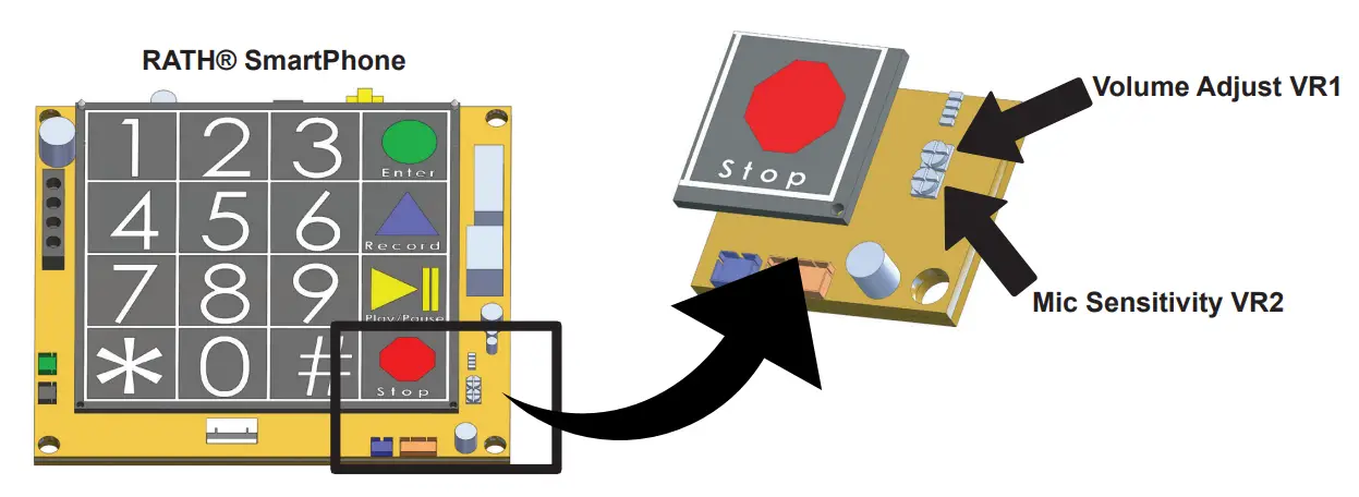RATH 2100 CSW Wi Fi VoIP Solar 36 Inch Emergency Call Station - Adjusting the Volume