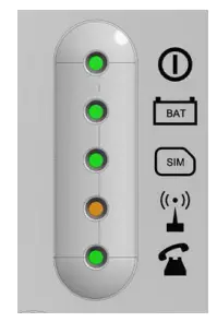 RATH 2100 CSW Wi Fi VoIP Solar 36 Inch Emergency Call Station - RUN LED