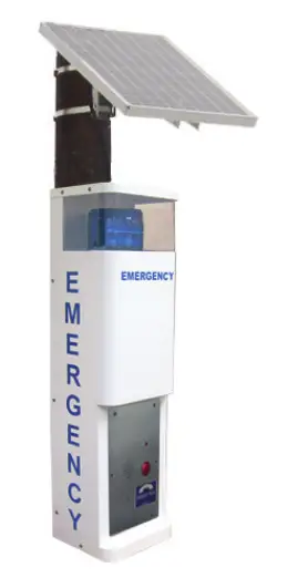 RATH 2100 CSW Wi Fi VoIP Solar 36 Inch Emergency Call Station