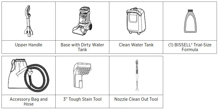 BISSELL 3072 PowerClean Dual Pro Pet Vacuum Cleaner- Box