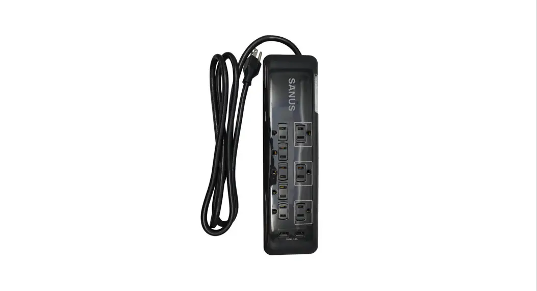 Sanus Sa-ps82 Surge Protected Power Strip Instruction Manual
