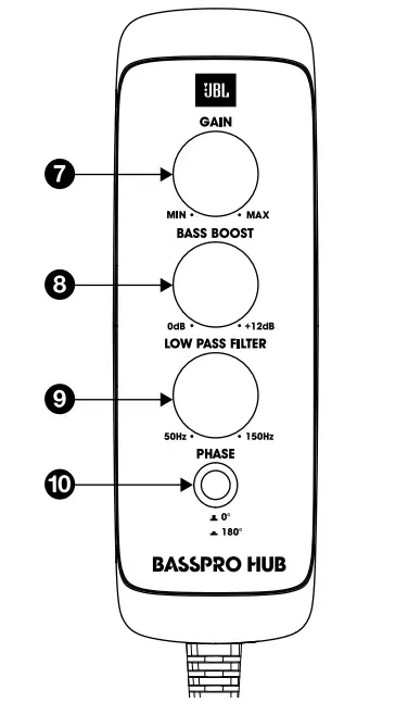 JBL BassPro Hub 11 Inch Powered Subwoofer System - cable 2