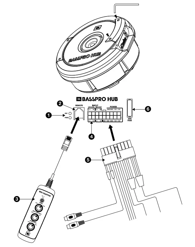 JBL BassPro Hub 11 Inch Powered Subwoofer System - fig