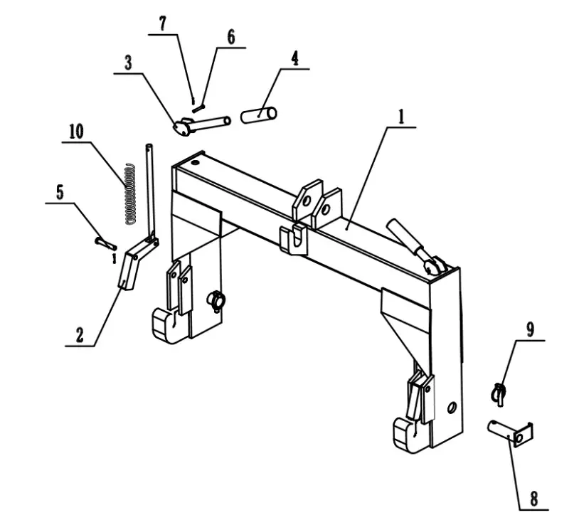 TITAN ATTACHMENT JDQH2 Quick Hitch Adaptor - overview