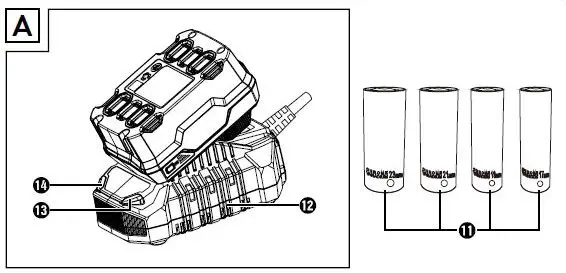 PARKSIDE-PASSK-20-Li A1-Cordless-Vehicle-Impact-Wrench-20V fig-1