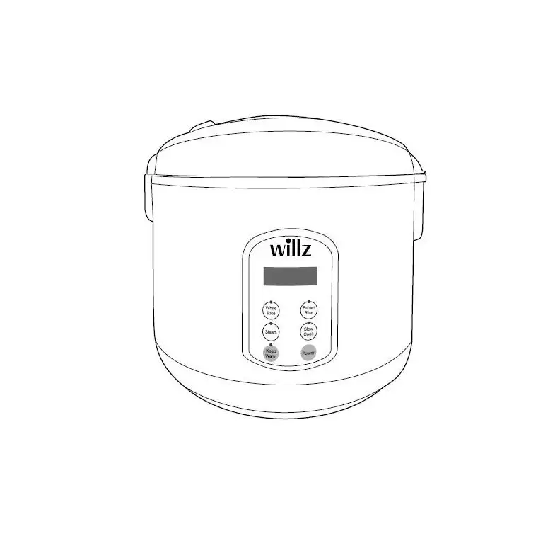 Willz Wlrc08s1d07 Electric Rice Cooker Instructions