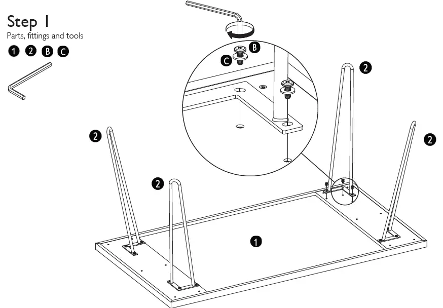 Hairpin Dining Table