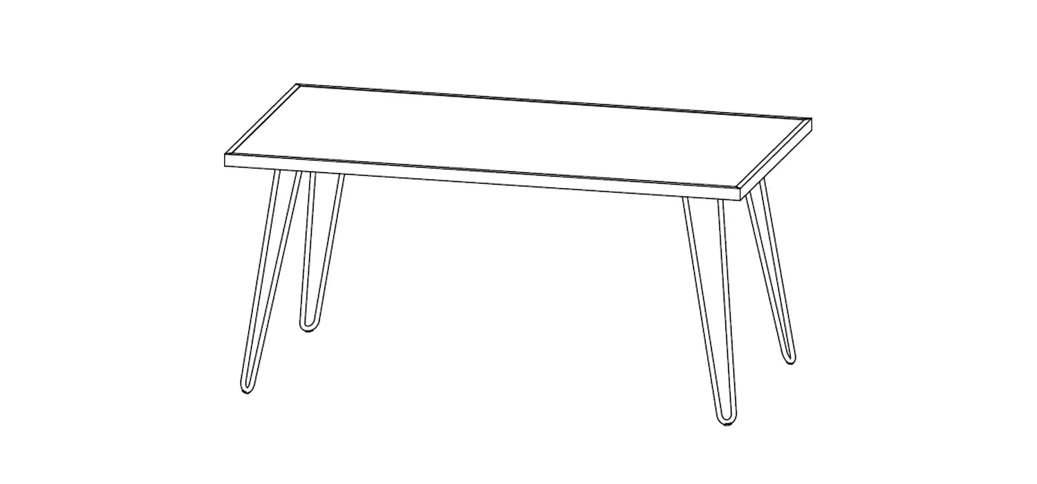 John Lewis Hairpin Dining Table Small User Guide