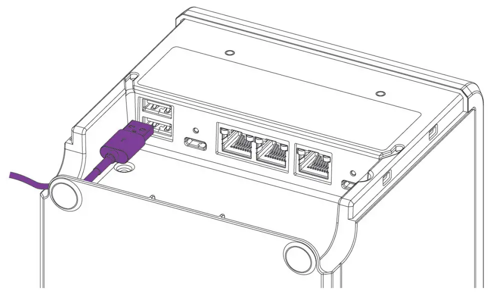 Bbpos Toast Contactless Pay Terminal - cable and plug 2