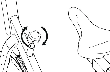 DOMYOS Biking100 Exercise Bike Gym Machine - ADJUSTING