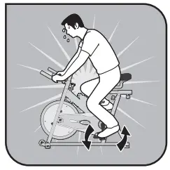 DOMYOS Biking100 Exercise Bike Gym Machine - Aerobic exercise