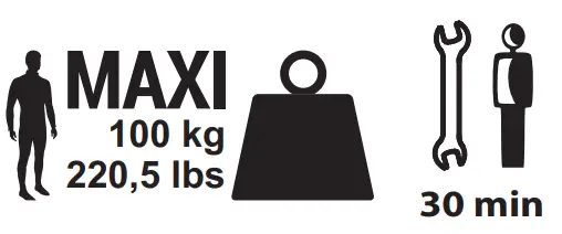 DOMYOS Biking100 Exercise Bike Gym Machine - DOMYOS BIKING