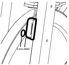 DOMYOS Biking100 Exercise Bike Gym Machine -distance between the
