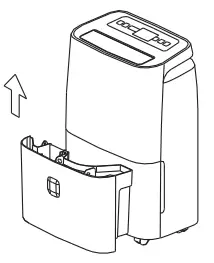 Midea MDDF20 20L Dehumidifier - Hold both sides