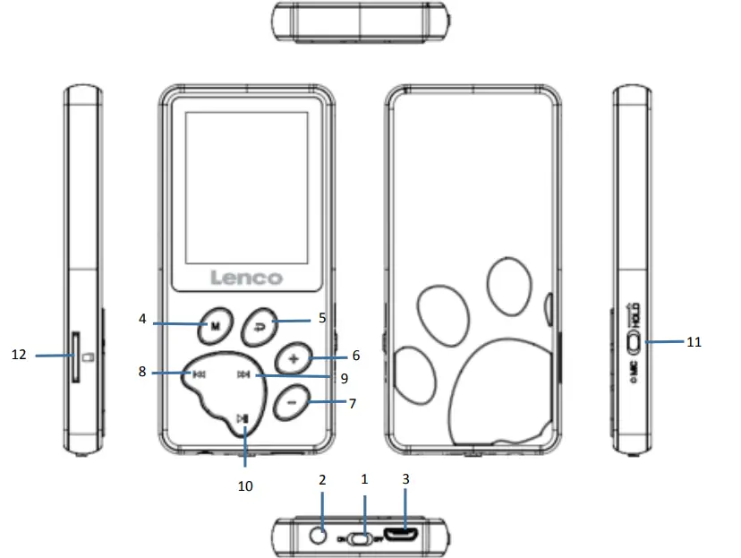 Lenco-Xemio-560-MP3-MP4-Player-with-8GB0-Memory-1