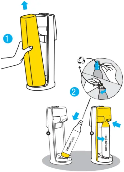 sodastream Fizzi One Touch Sparkling Water Maker A