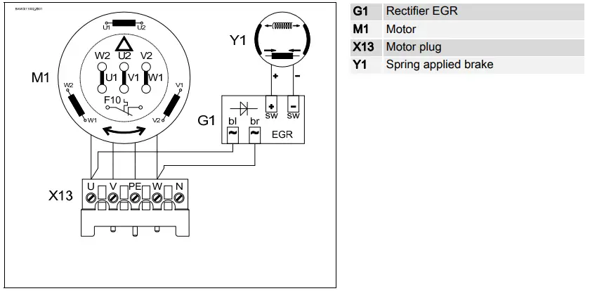 Alternative motor connection