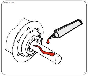 Thoroughly grease the door shaft