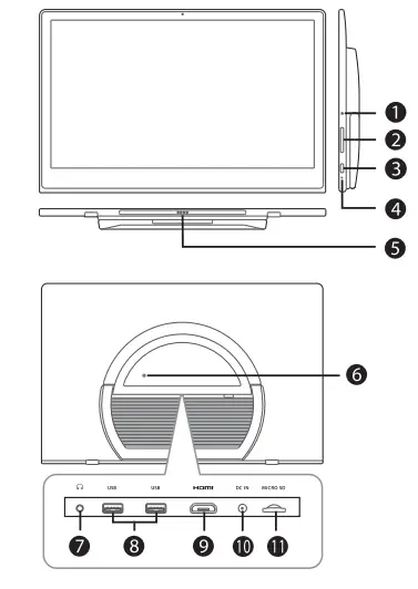 VENTURER VCT9T48 Luna Max 14-Inch Android Tablet with Detachable SpaceMaker Fold-Up Keyboard 6