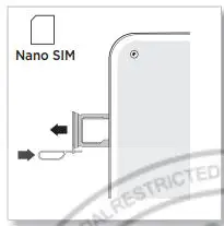 motorola T56ZH1 Mobile Cellular Phone User Guide - Insert the SIM tool