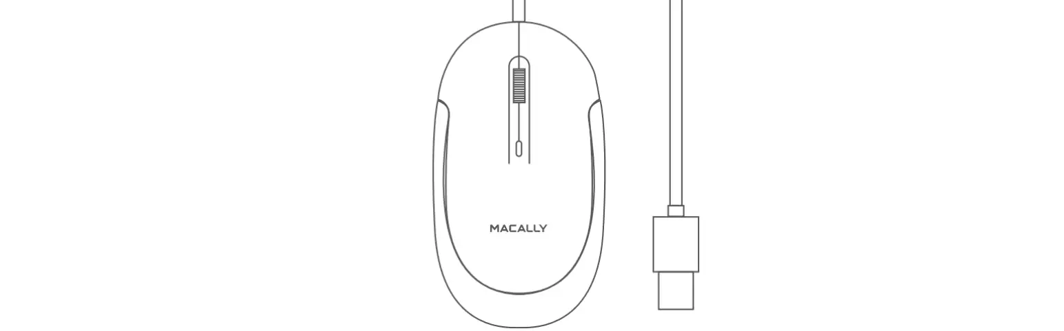 Macally Ucdynamouse 3 Button Optical Usb-c Mouse User Guide Macally Ucdynamouse 3 Button Optical Usb-c Mouse User Guide