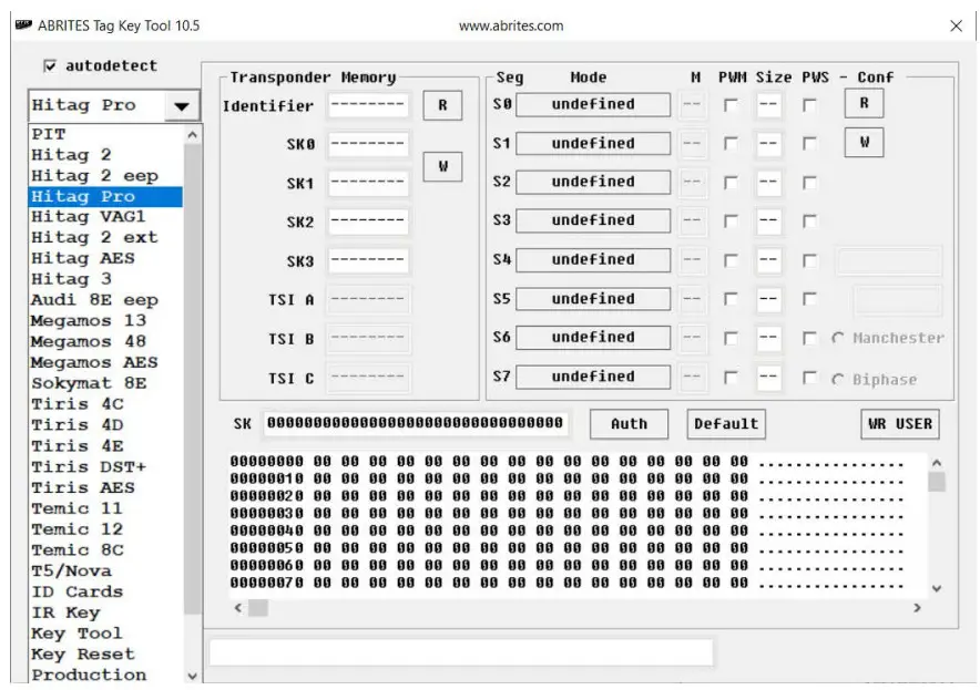 abrites KT010 DIAGNOSTICS TAG KEY TOOL - figure 12