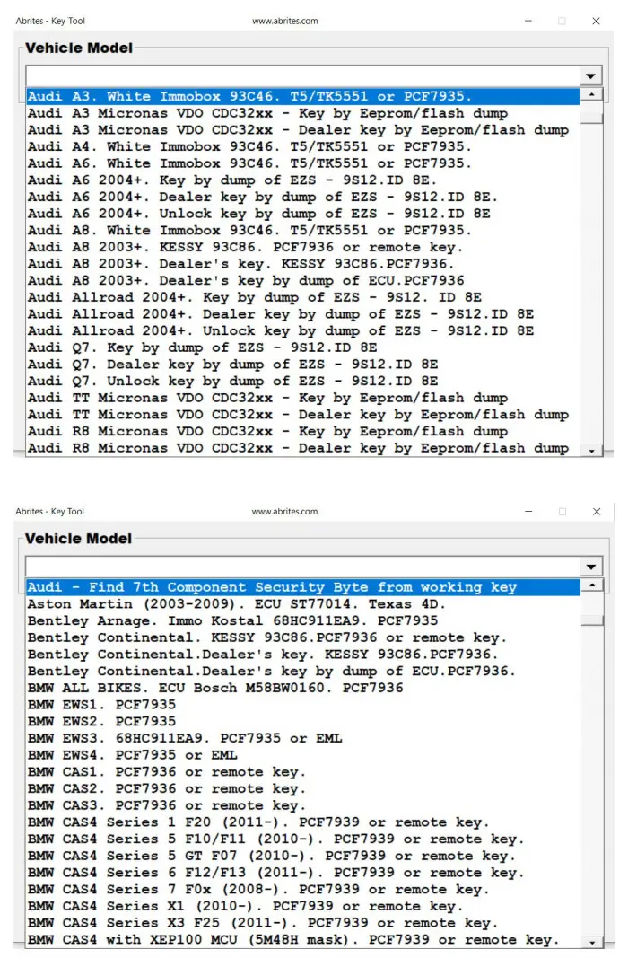 abrites KT010 DIAGNOSTICS TAG KEY TOOL - figure 13