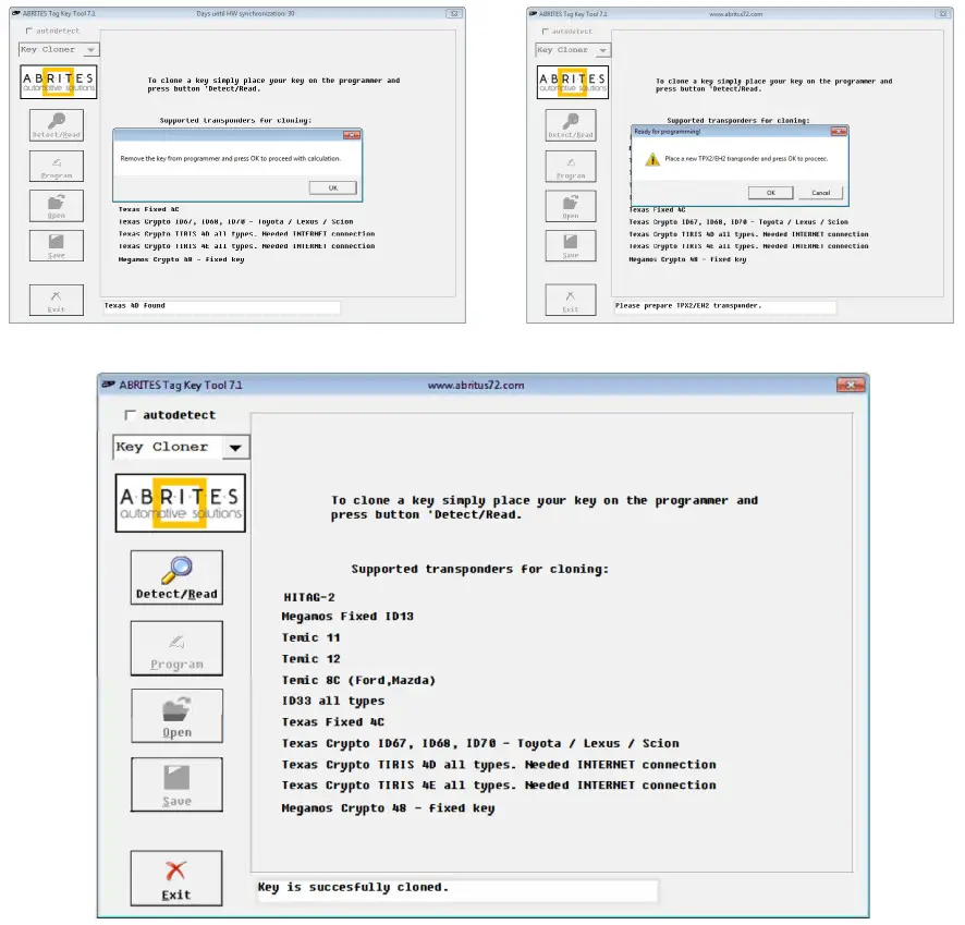 abrites KT010 DIAGNOSTICS TAG KEY TOOL - figure 19