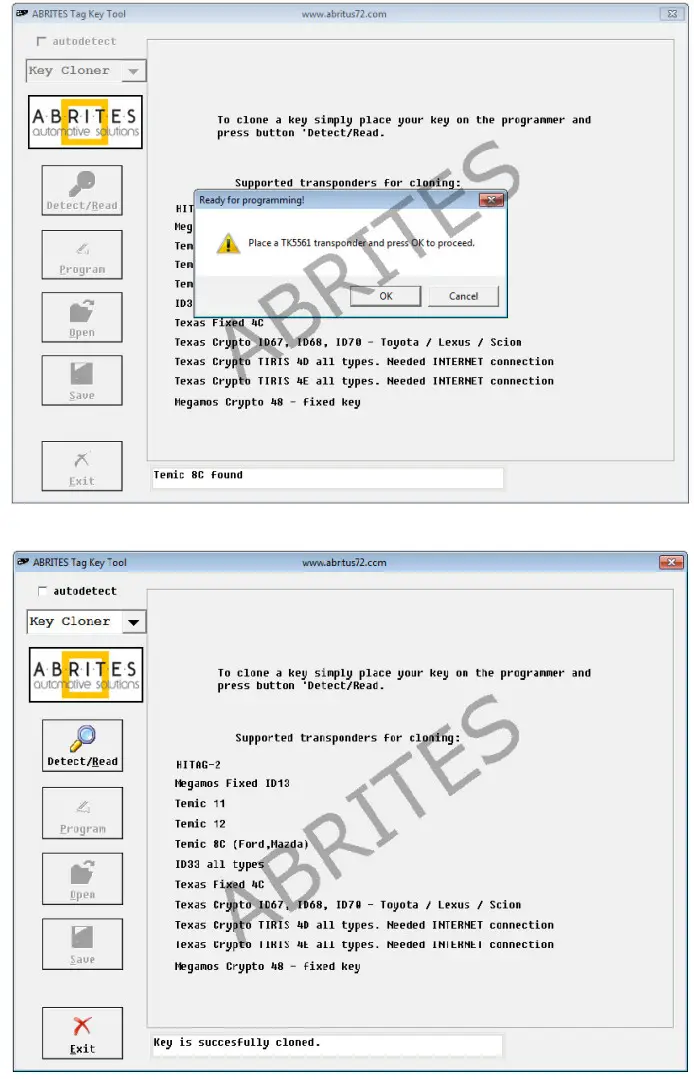abrites KT010 DIAGNOSTICS TAG KEY TOOL - figure 23