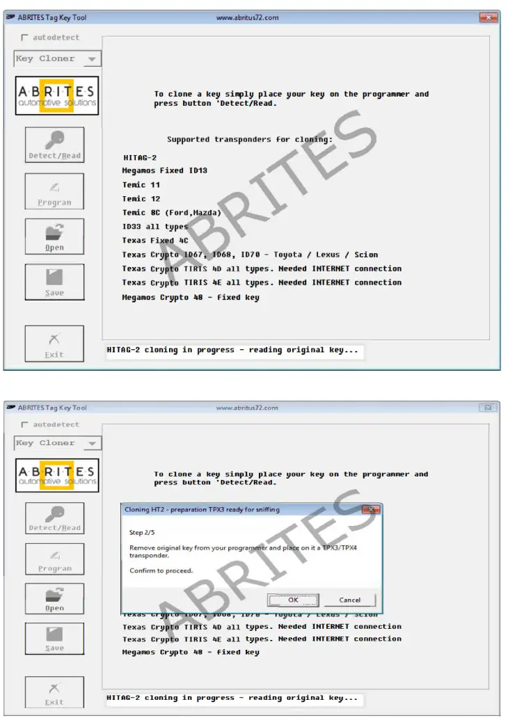 abrites KT010 DIAGNOSTICS TAG KEY TOOL - figure 26