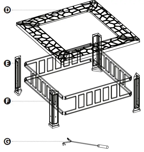 Fire Sense Stonemont Square PACKAGE CONTENTS2