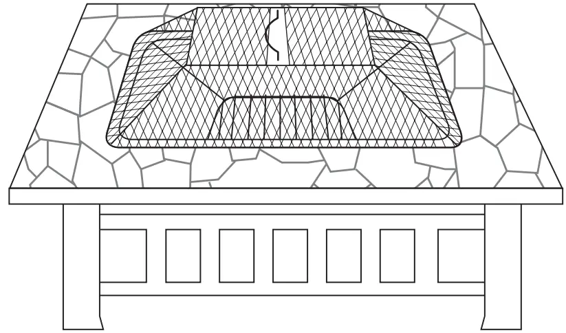 Fire Sense Stonemont Square Stonemont Square Fire Pit
