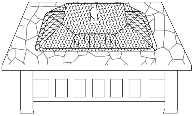 Fire Sense Stonemont Square Your Fire Pit is ready to enjoy