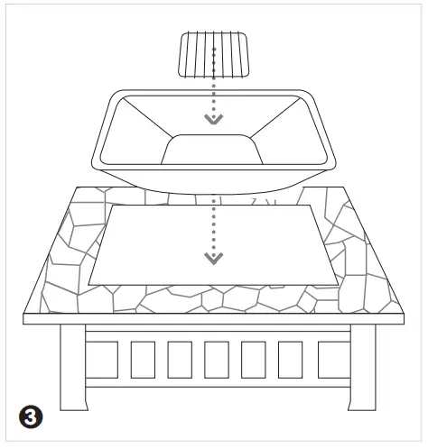 Fire Sense Stonemont Square Your Fire Pit is ready to enjoy3