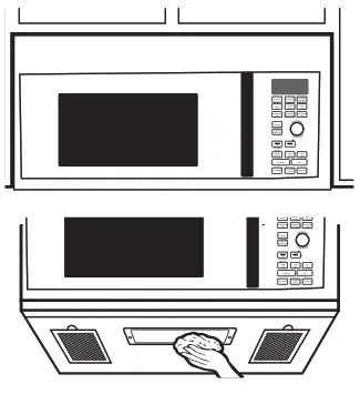 ge appliances JVM7195 MICROWAVE OVEN - Control Panel