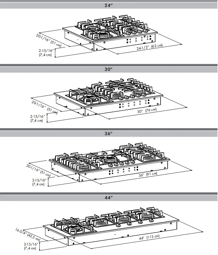 FULGOR MILANO F4GK24S1 Gas Cooktop - fig