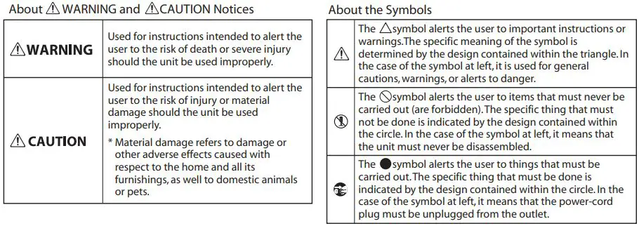 BOSS DB-30 Dr Beat metronome Owner's Manual - USING THE UNIT SAFELY