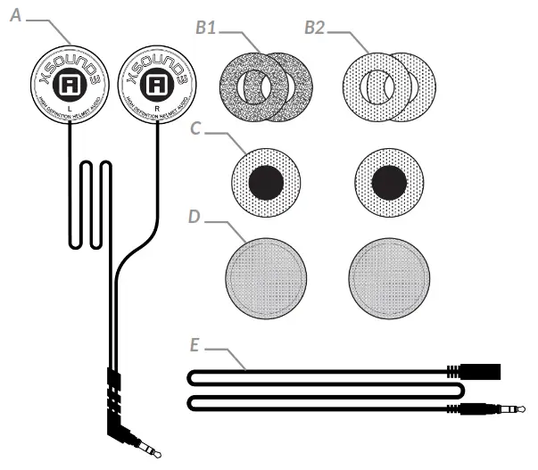 IASUS IAXS3 High Definition Helmet Speakers - Fig