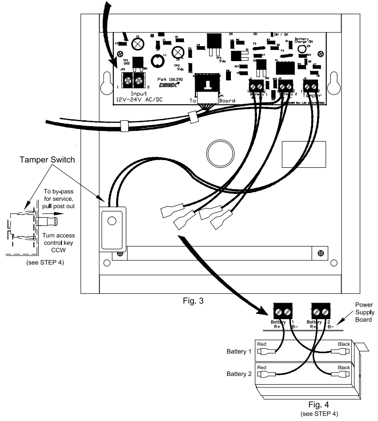 DETEX EAX 3500SK Timed Bypass Exit Alarm with Rechargeable Battery Surface Kit - 11