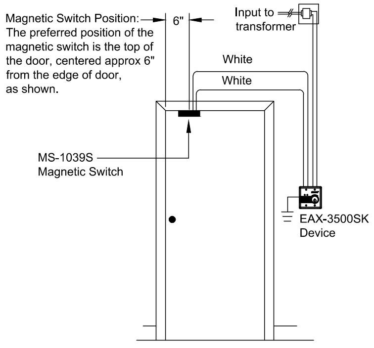 DETEX EAX 3500SK Timed Bypass Exit Alarm with Rechargeable Battery Surface Kit - 7