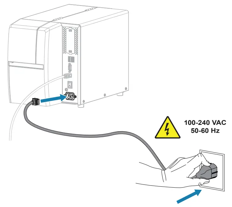 ZEBRA ZT111 Entry Level Industrial Printer - Electrical Outlet