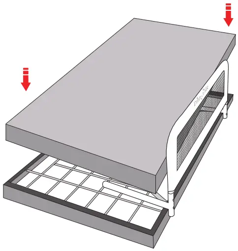 Dream On Me 419 W Lightweight Mesh Security Adjustable Bed Rail - BED RAILS ASSEMBLY 5