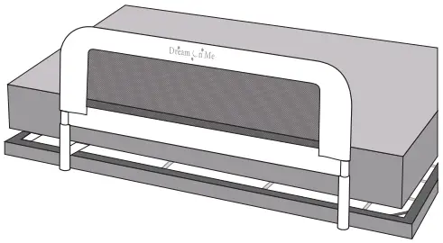 Dream On Me 419 W Lightweight Mesh Security Adjustable Bed Rail - BED RAILS ASSEMBLY 6