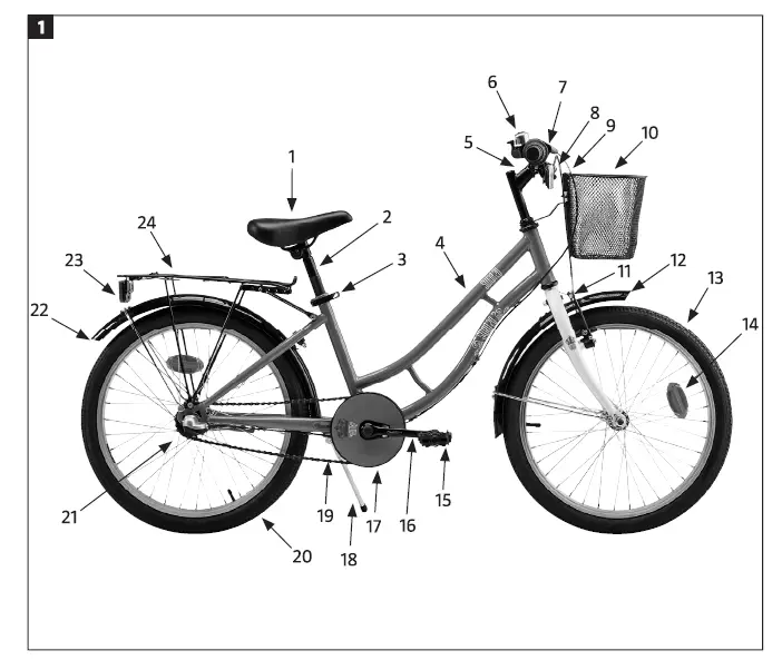 KAYOBA 006386 Children's Bicycle fig 1
