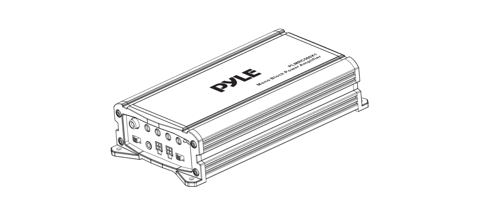 Pyle Plmrc500x1 Mono Block Weather Resistant Audio Amplifier System User Guide Pyle Plmrc500x1 Mono Block Weather Resistant Audio Amplifier System User Guide