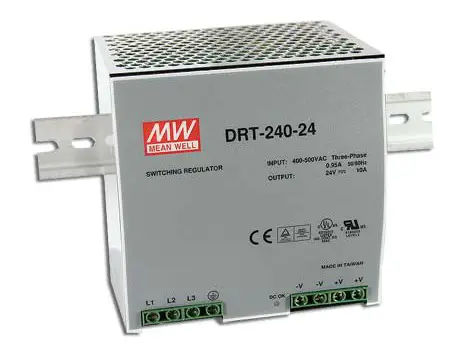 MEAN WELL DRT 240 Series 240W Three Phase Industrial DIN RAIL Power Supply - Cover