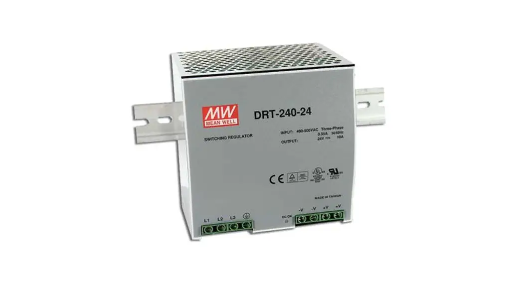 Mean Well Drt-240 Series 240w Three Phase Industrial Din Rail Power Supply Instruction Manual